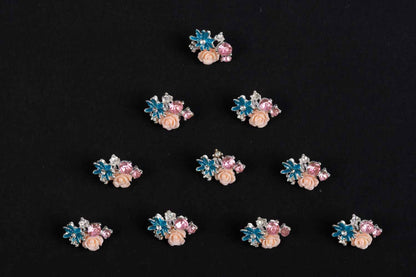 Elegant Floral Metal Buttons