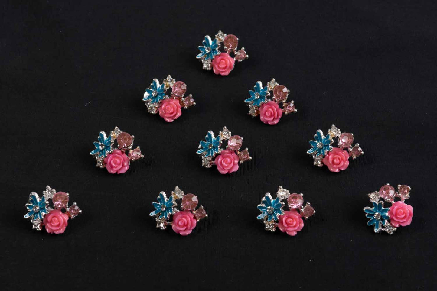 Elegant Floral Metal Buttons