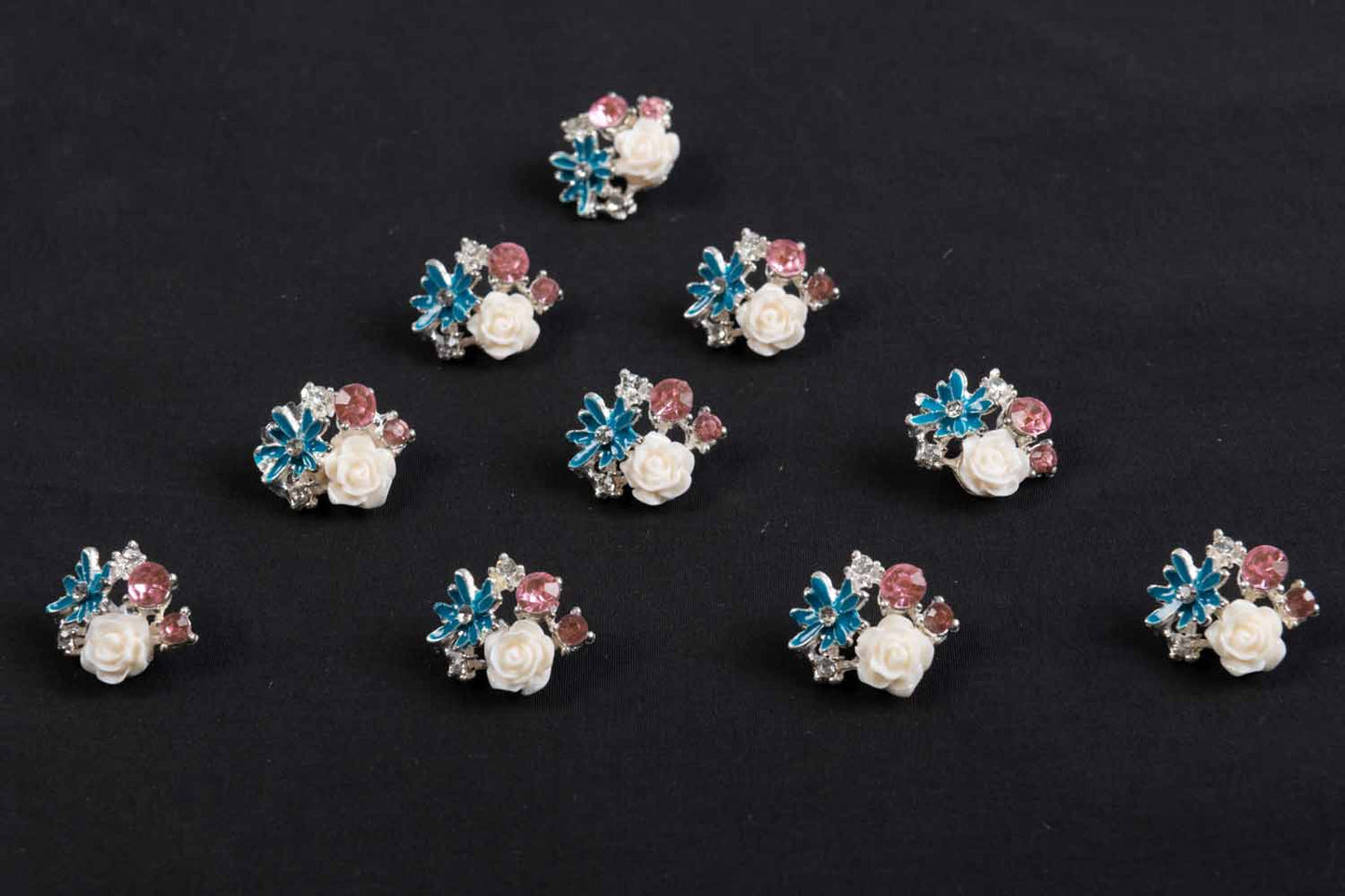 Elegant Floral Metal Buttons