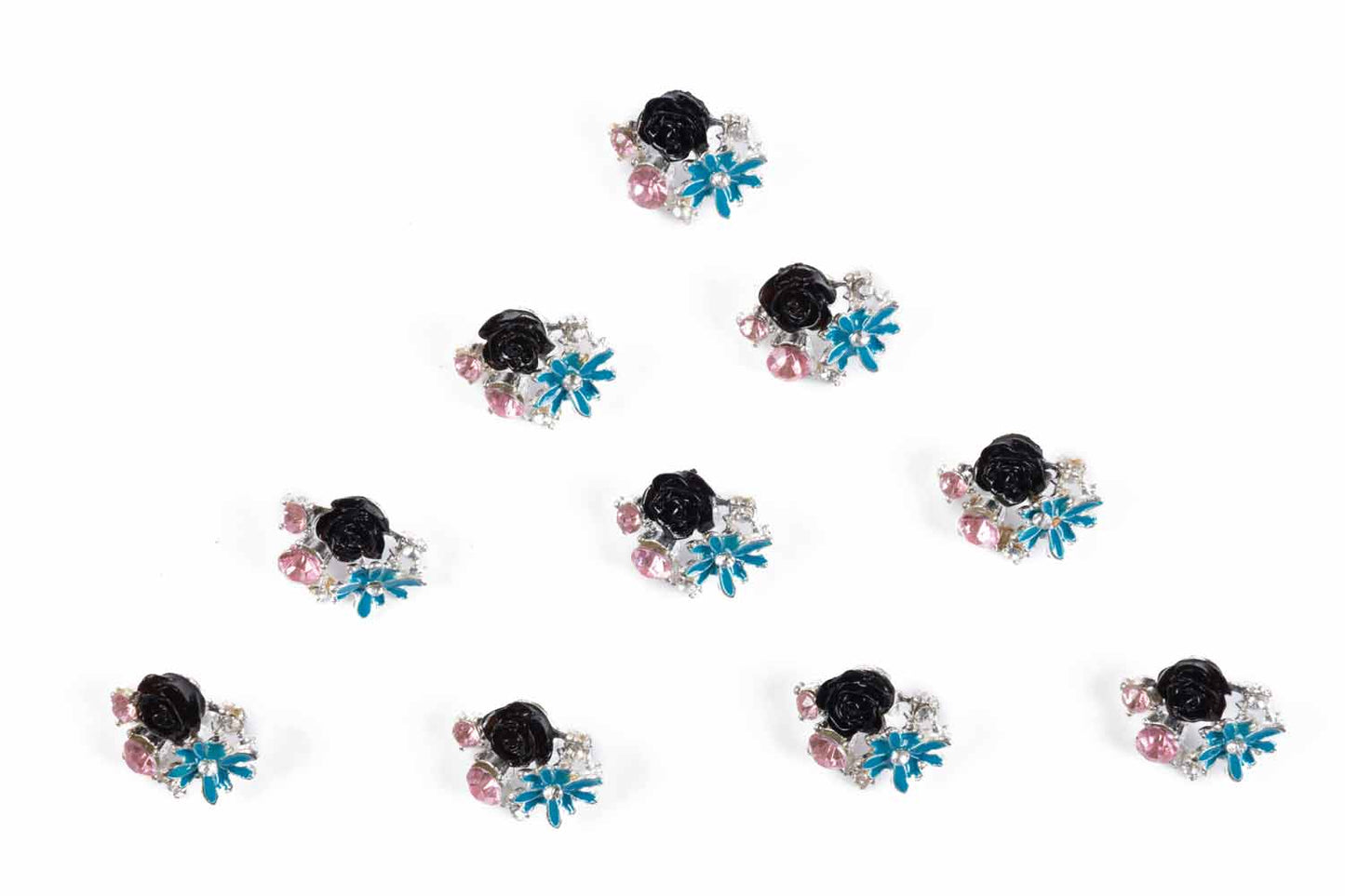 Elegant Floral Metal Buttons