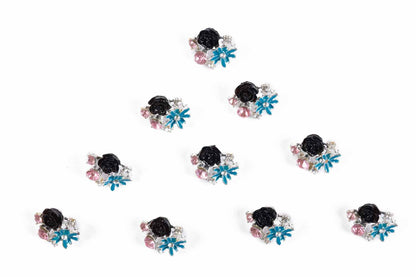 Elegant Floral Metal Buttons