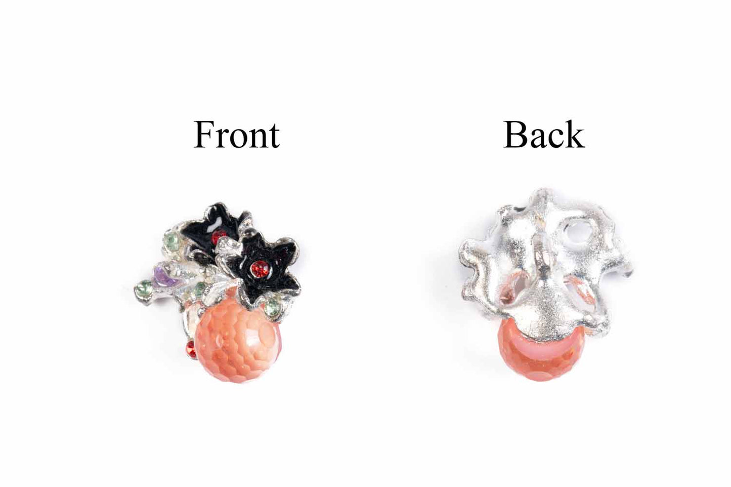 Ladies Buttons with Glass Beads & Stones (5 Pieces)