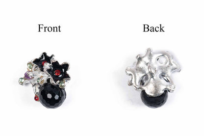 Ladies Buttons with Glass Beads & Stones (5 Pieces)