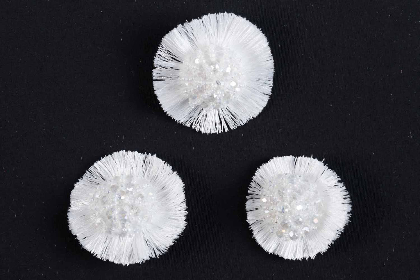 Handcrafted round shape with thread and beads work Buttons