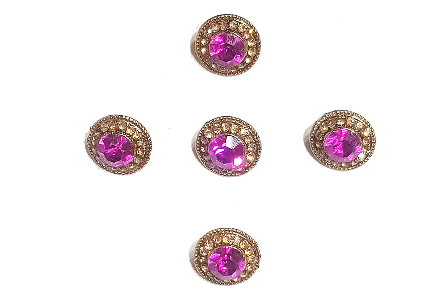 Mohan Shoppe Stonework Metal Buttons