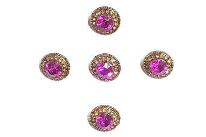 Mohan Shoppe Stonework Metal Buttons