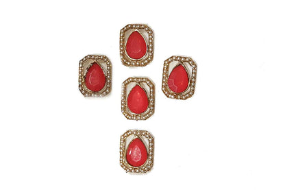 Rectangle shape Designer Buttons (5 Pieces)