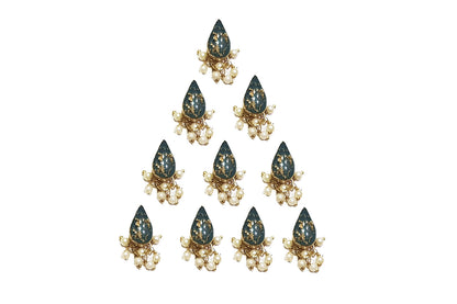 Drop Shape Printed Metal Buttons