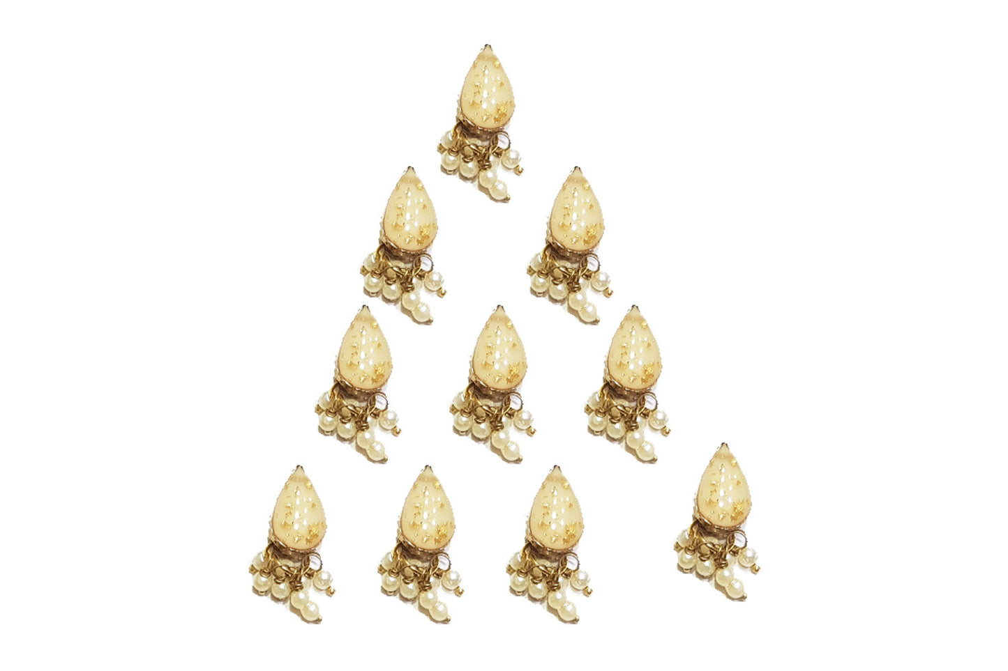 Drop Shape Printed Metal Buttons