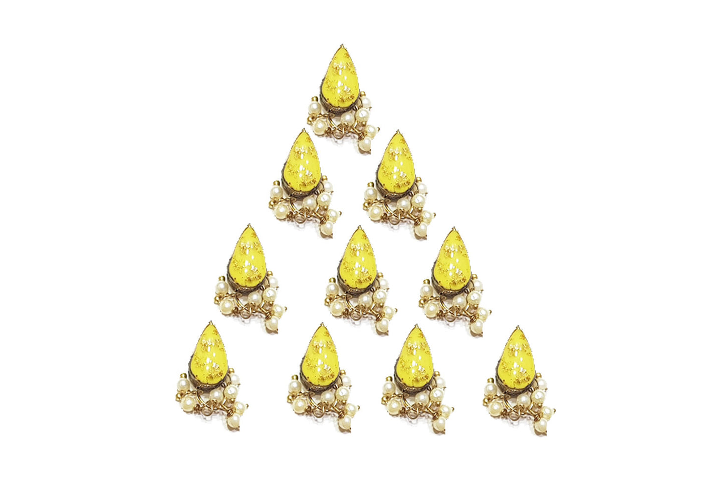 Drop Shape Printed Metal Buttons