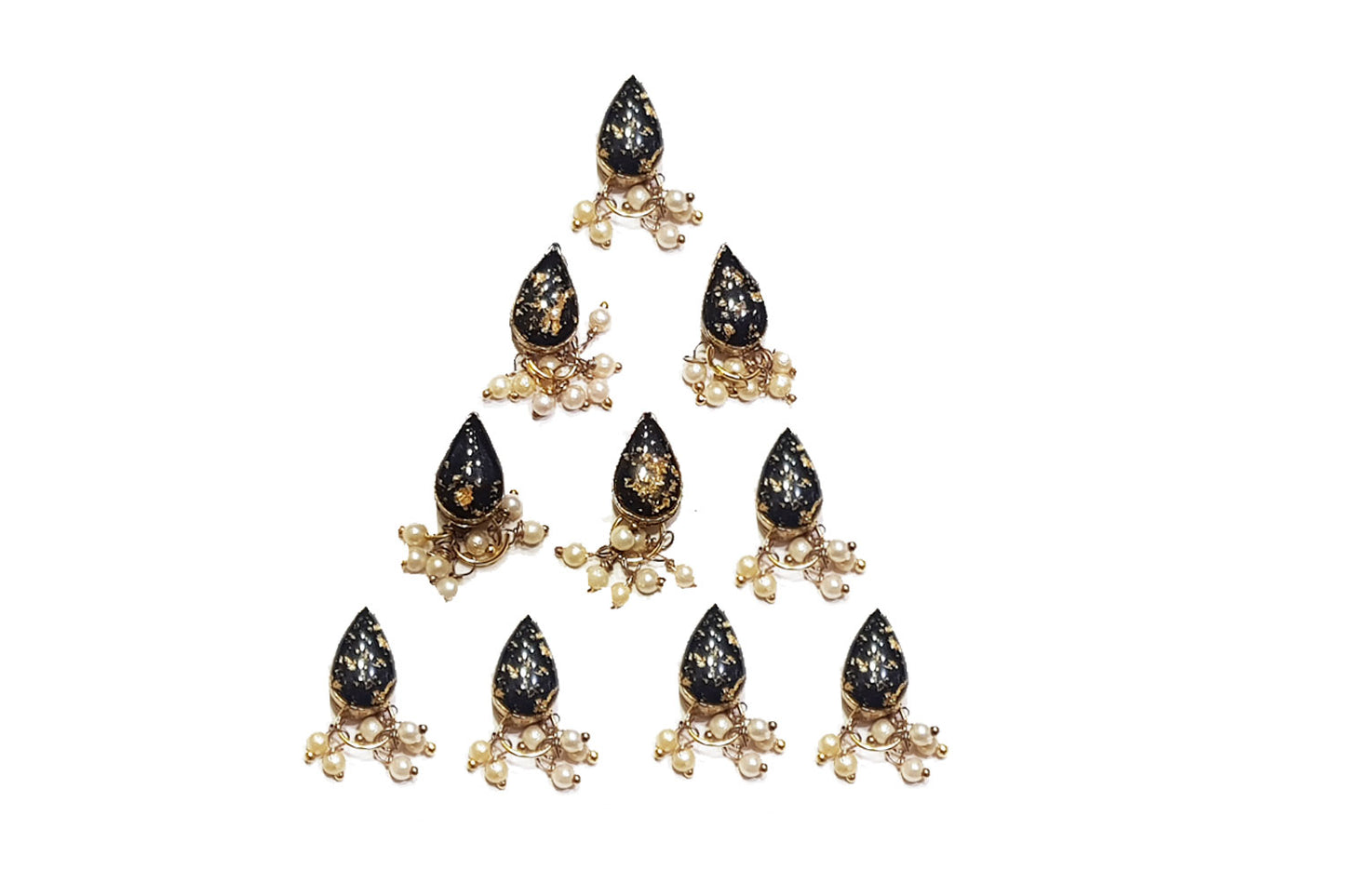 Drop Shape Printed Metal Buttons