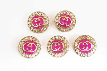 Traditional Mina Design with Elegant Detailing Buttons