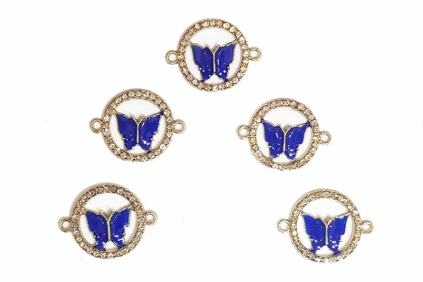 Round Shape Rhinestone Work Fancy Button/Charms
