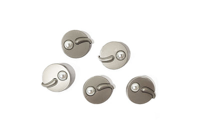 Metal Round Buttons with Pearl 5 pcs