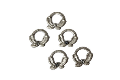 Metal Round Buttons 5 pcs
