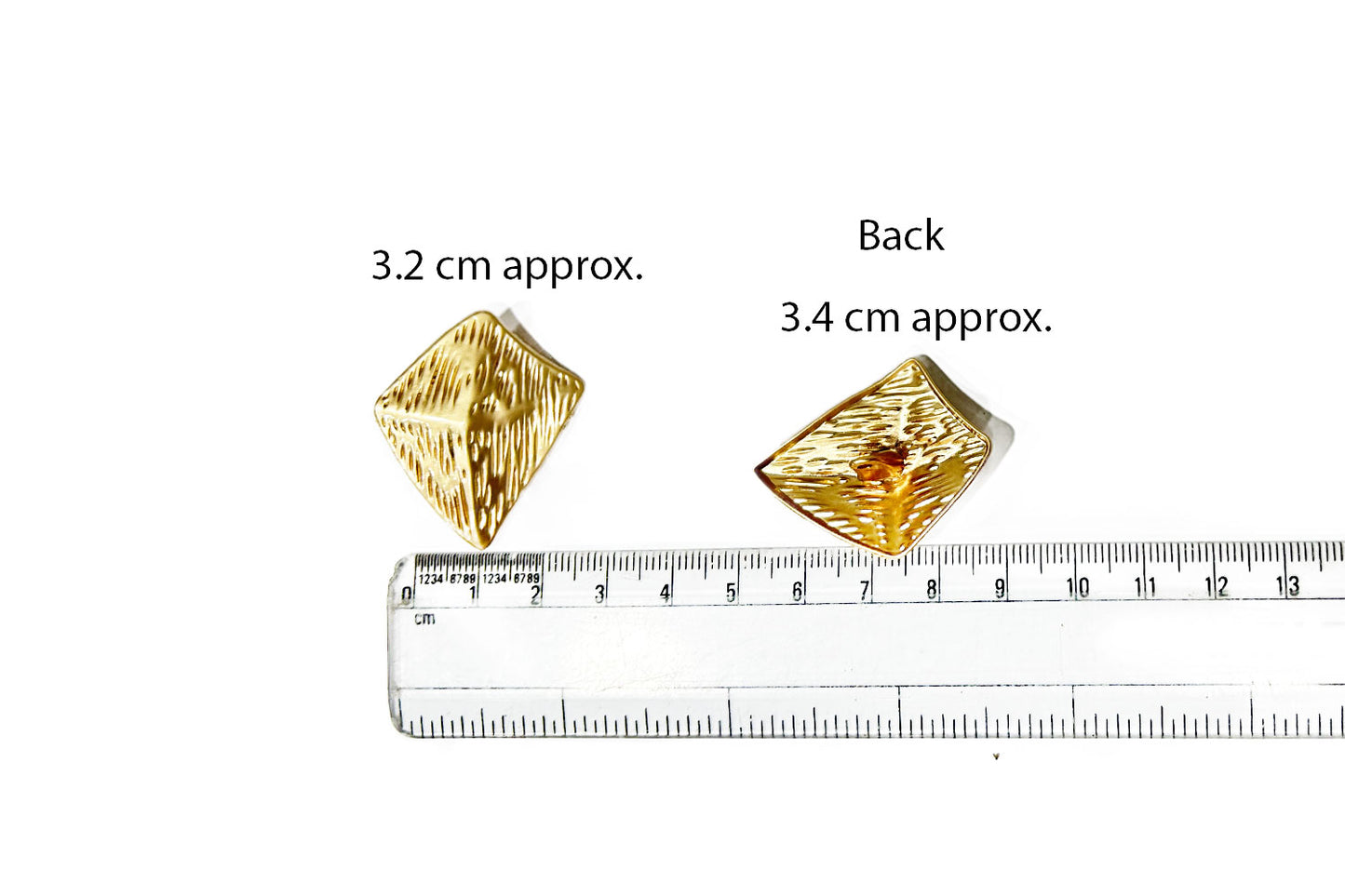 Metal Kite Shape Designer Buttons (5 PCS)