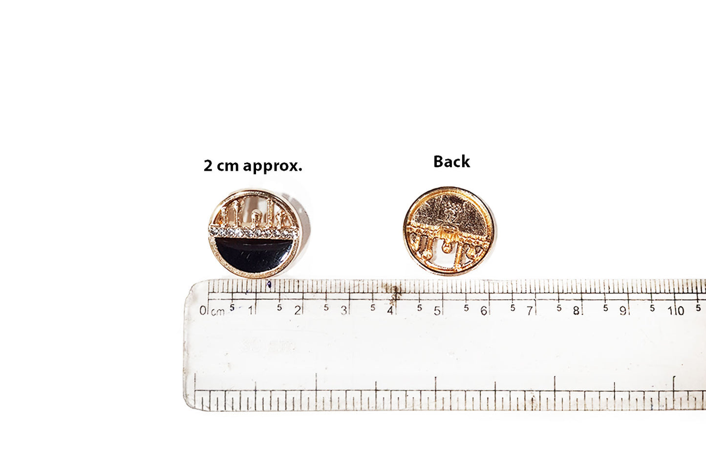 Metal Round Buttons for Pendant Jewelry Making Craft Item Ladies Suits Dresses