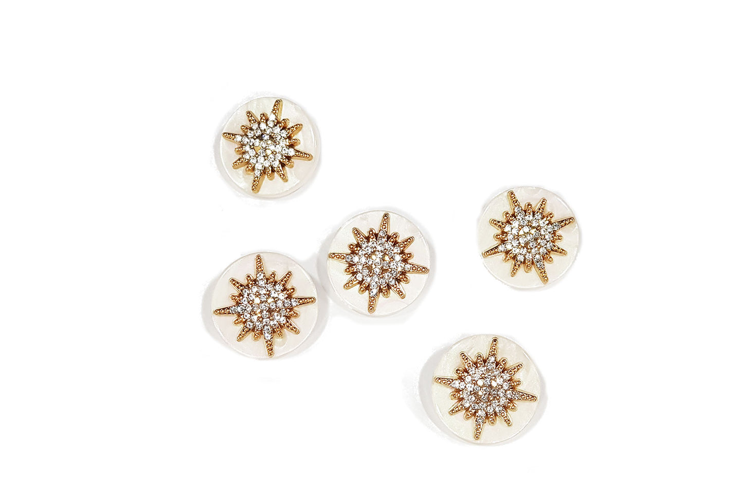 Luxury Stone Sunburst Designer Buttons