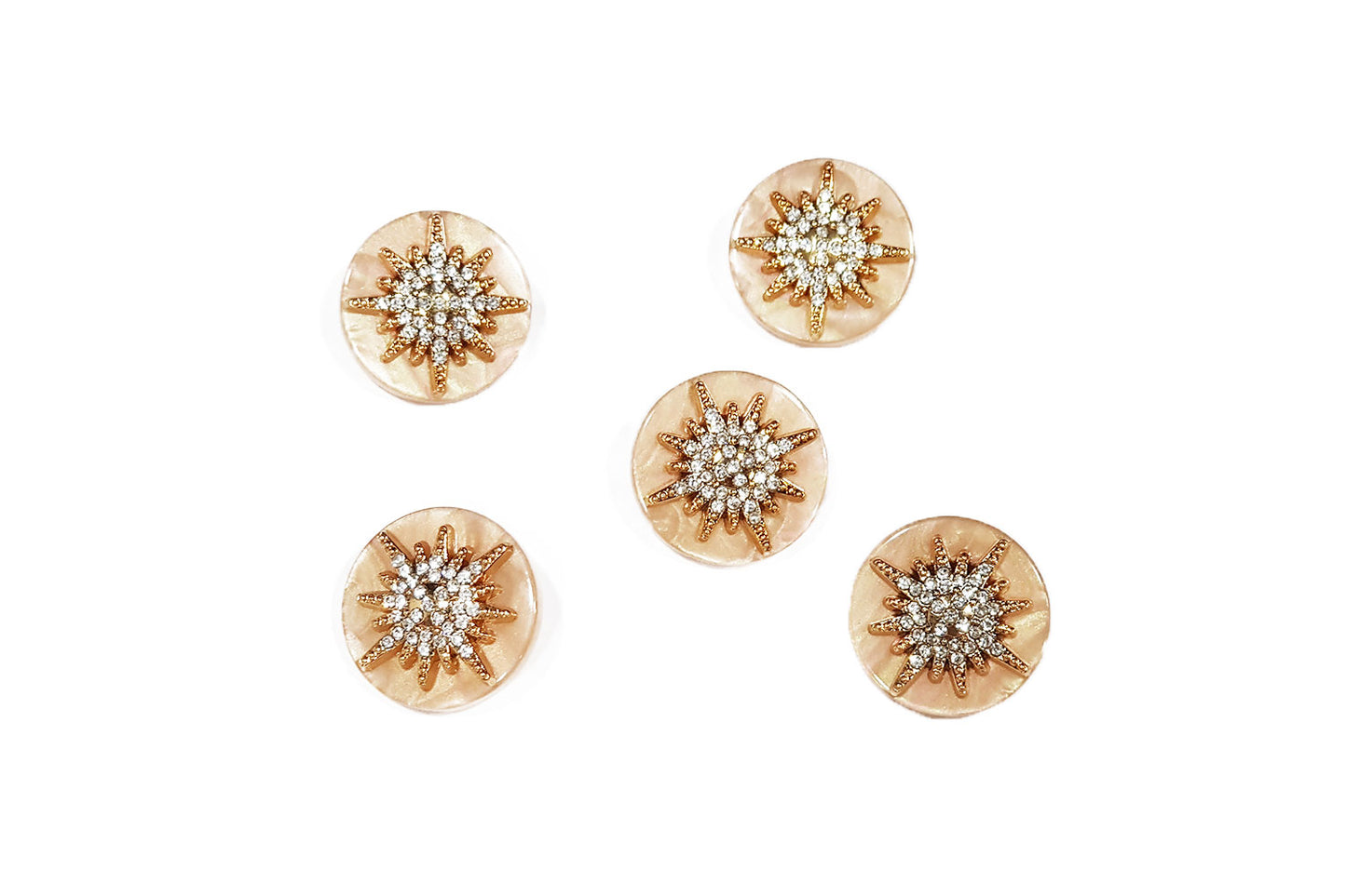 Luxury Stone Sunburst Designer Buttons