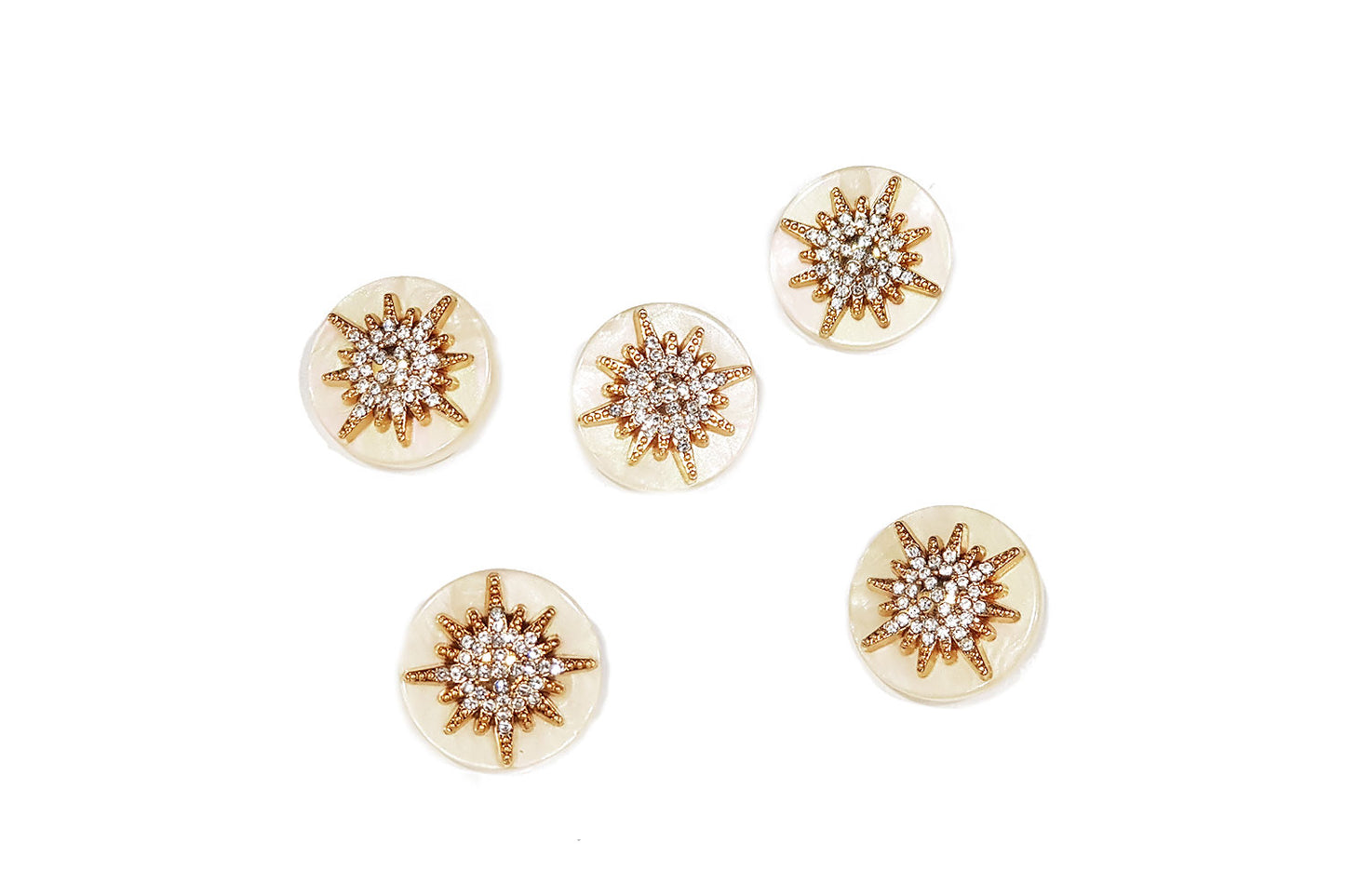 Luxury Stone Sunburst Designer Buttons