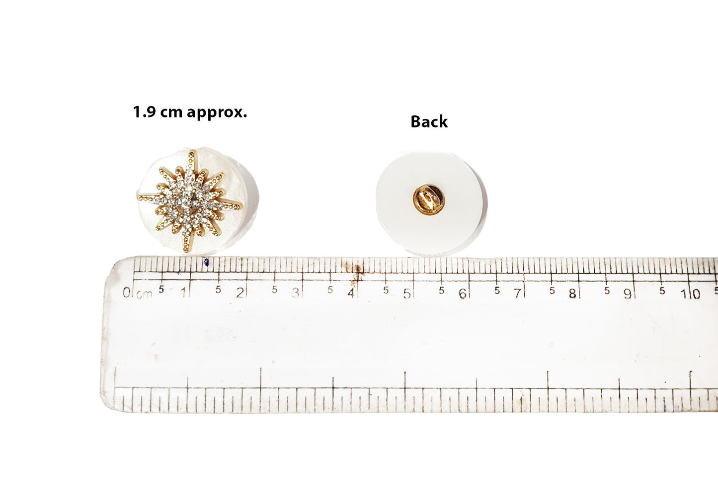 Luxury Stone Sunburst Designer Buttons