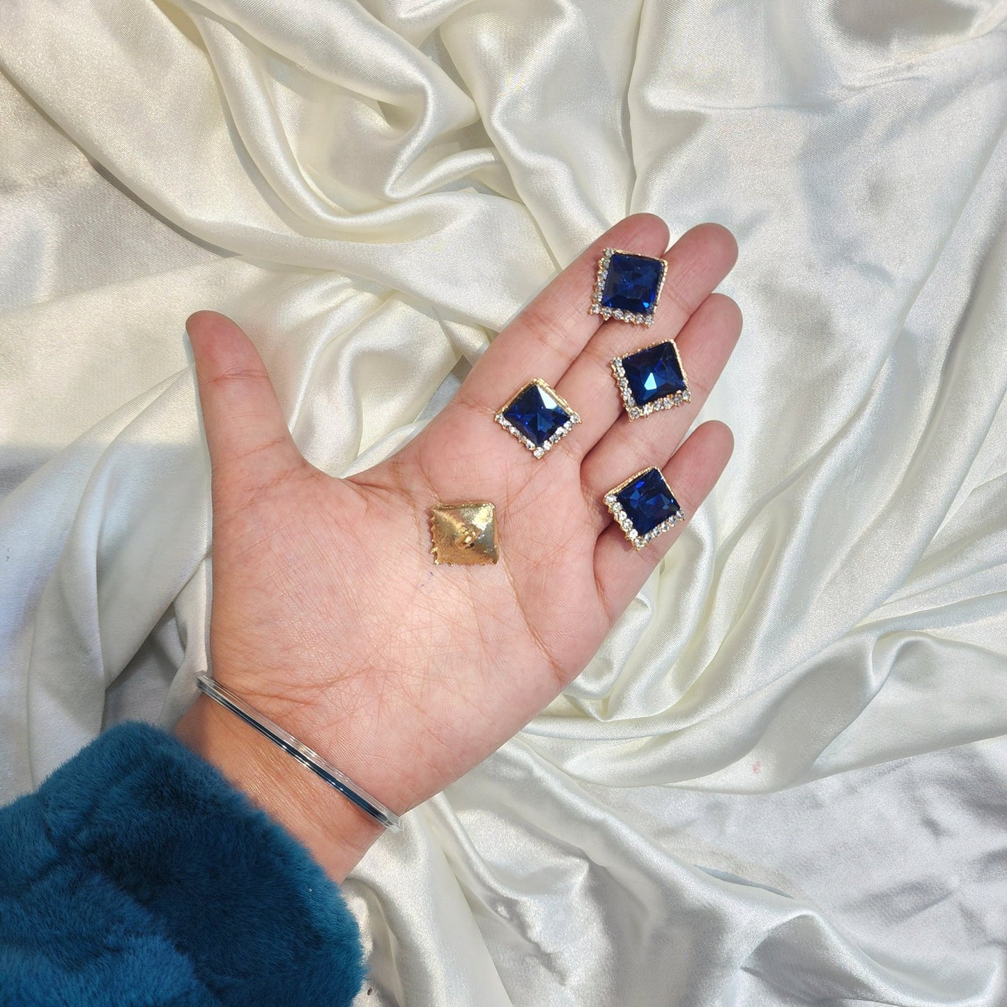Designer Stonework rhombus shaped Buttons