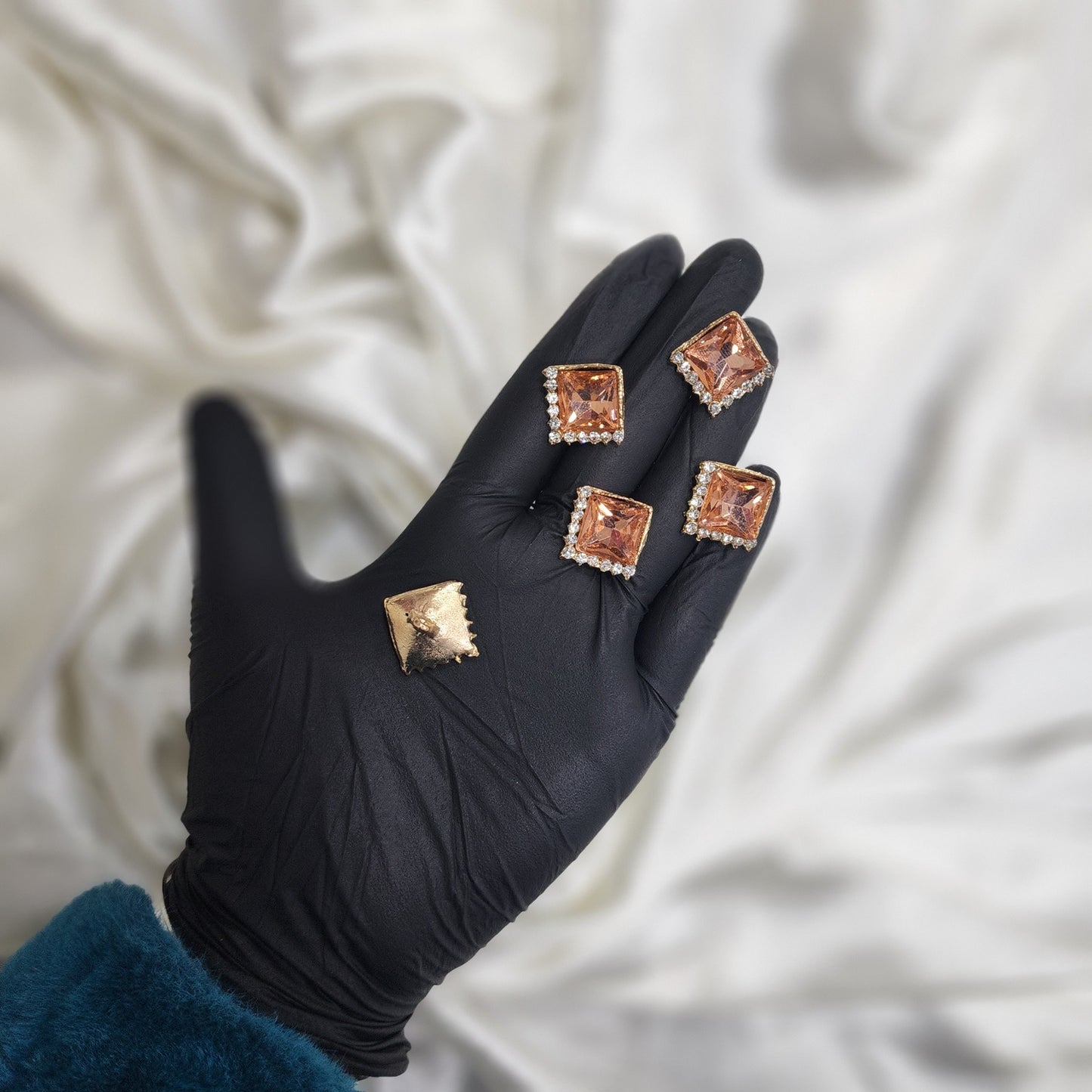 Designer Stonework rhombus shaped Buttons