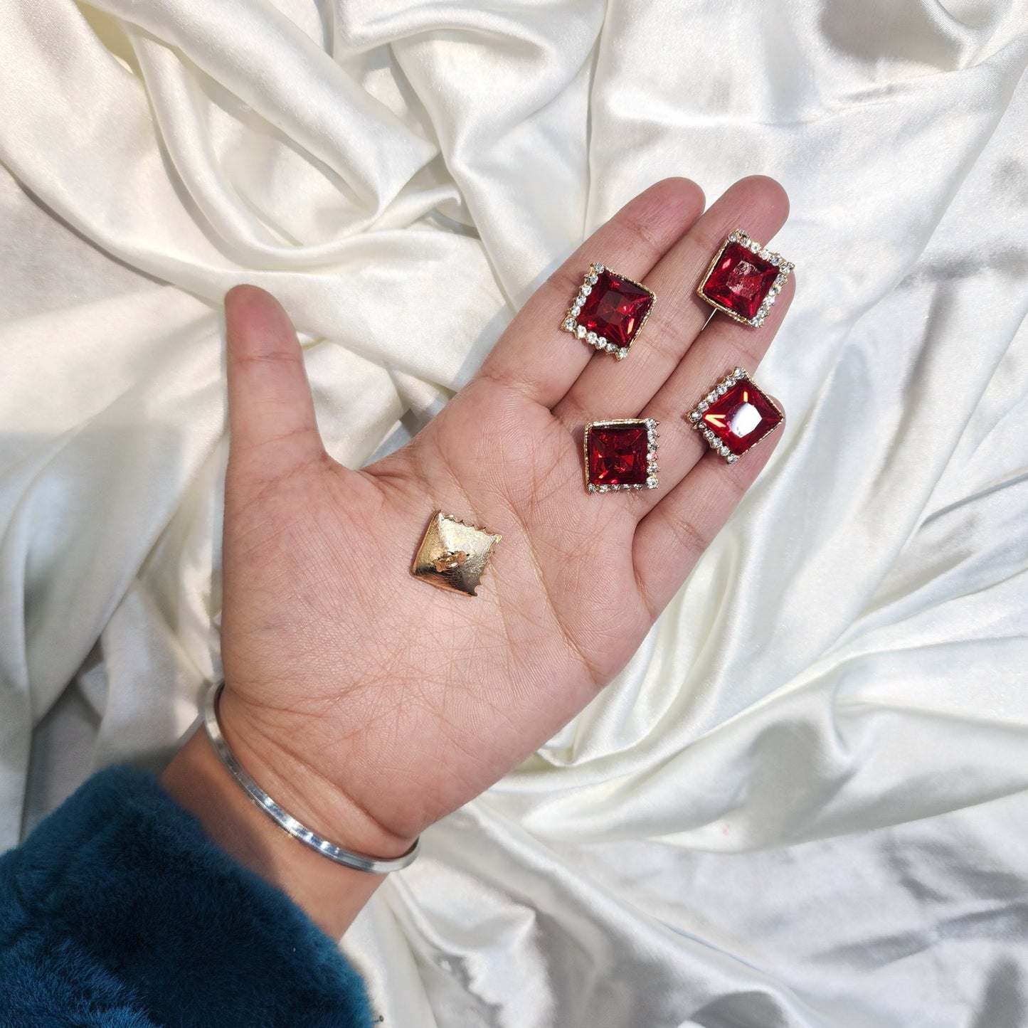 Designer Stonework rhombus shaped Buttons