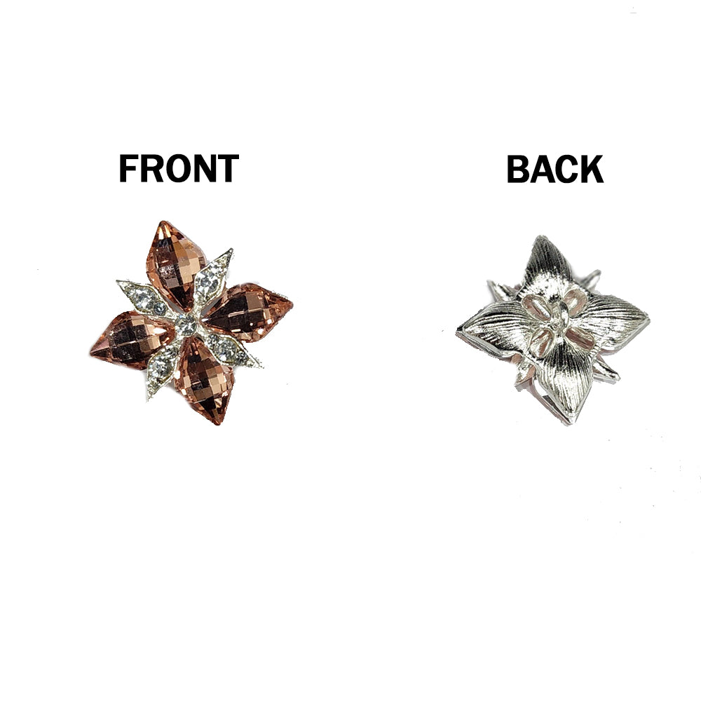 Pack of 3 Pieces Crystal Stone Buttons Design 4