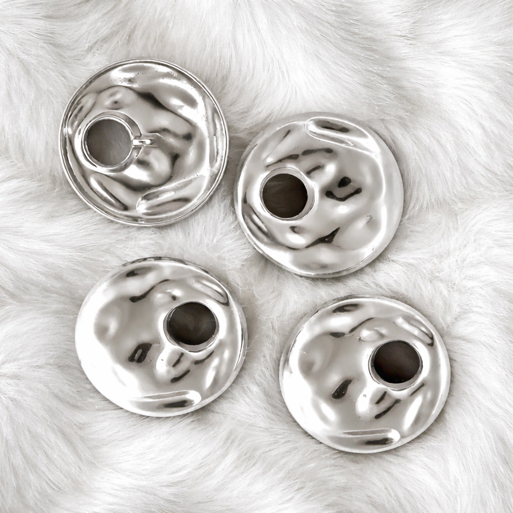 Silver color Stylish Metal Buttons Sewing Accessories