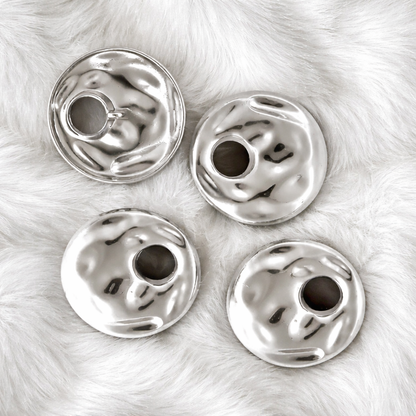 Silver color Stylish Metal Buttons Sewing Accessories