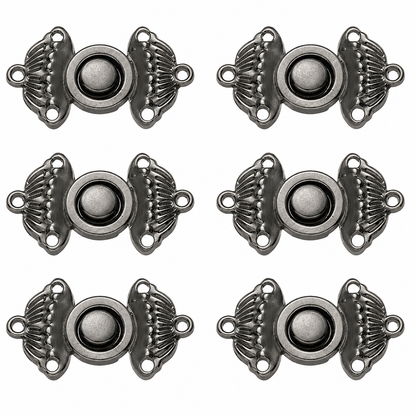 Metallic Grey Metal Buttons Cheongsam Buckle Connection Buckle Cape Cloak Clasp