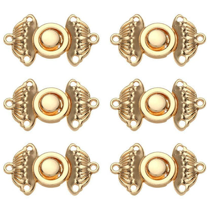 Golden Metal Buttons Cheongsam Buckle Connection Buckle Cape Cloak Clasp