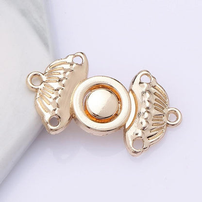 Golden Metal Buttons Cheongsam Buckle Connection Buckle Cape Cloak Clasp