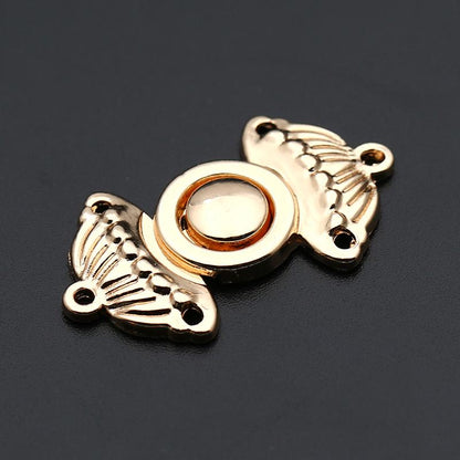 Golden Metal Buttons Cheongsam Buckle Connection Buckle Cape Cloak Clasp