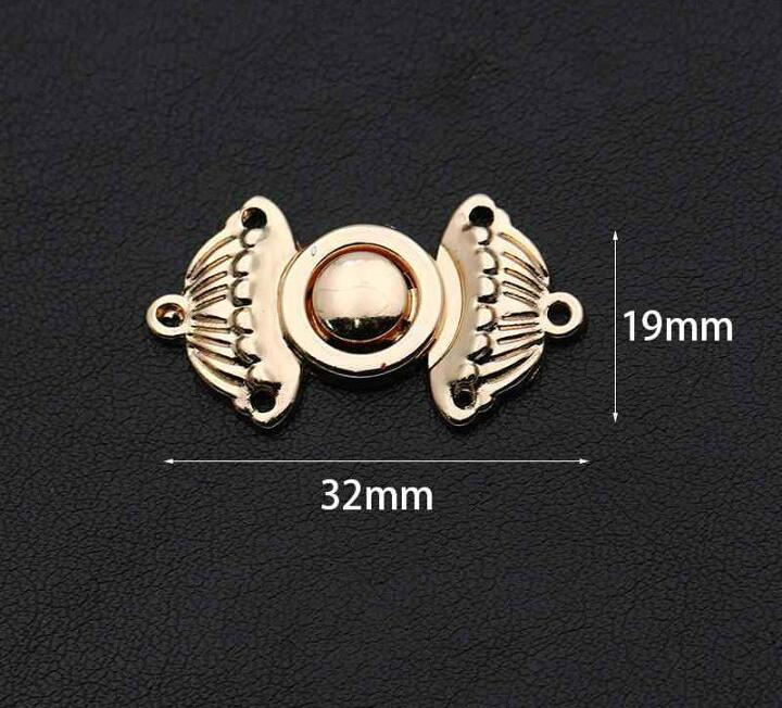 Golden Metal Buttons Cheongsam Buckle Connection Buckle Cape Cloak Clasp