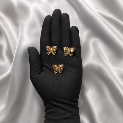 Luxury Butterfly Embellishment Buttons – Pack of 3