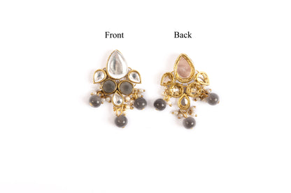Elegant pearl and Kundan embellishment Buttons
