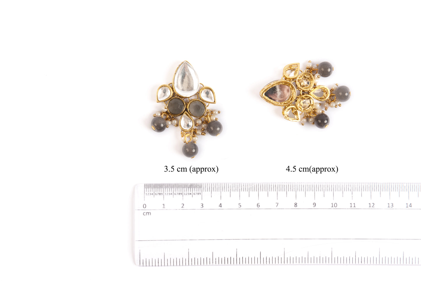 Elegant pearl and Kundan embellishment Buttons