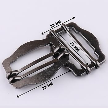 Gold color Double Metal Slides Buckles for Suit Vest Shoulder Leather Bag Shoes Strap Belt Slider Adjustment Buckles