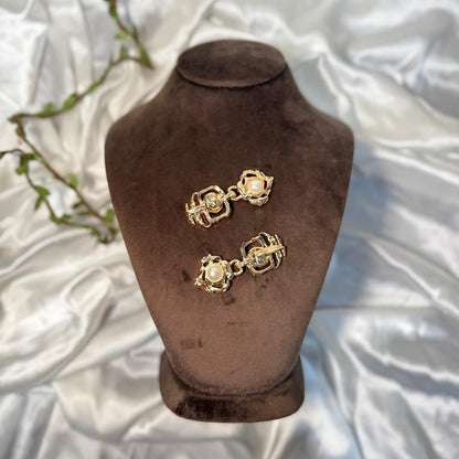 Trending Ranveer Singh Golden 2 Part Frog Button/Buckle 3 Pieces