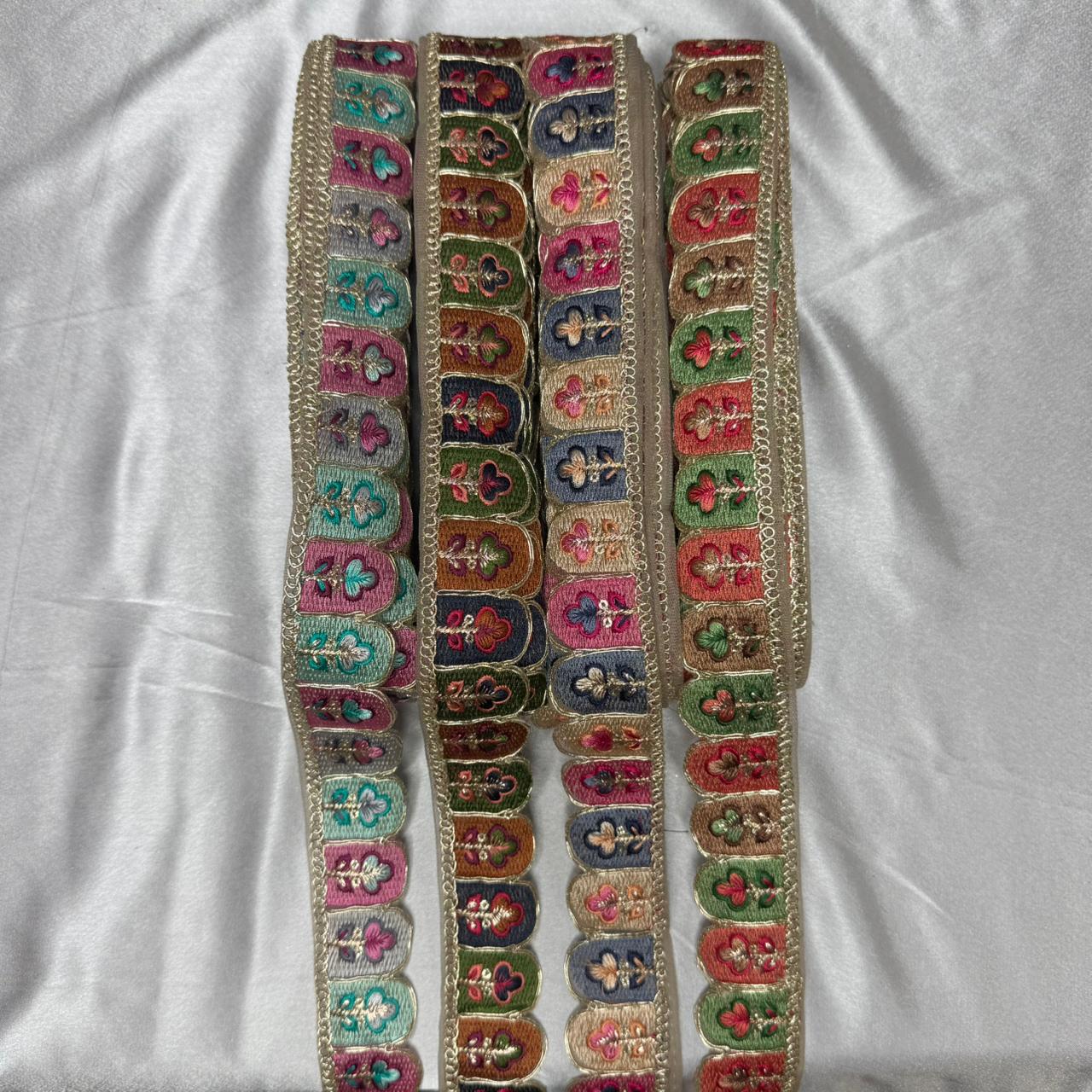 Premium Quality Multicolor Thread Embroidery
