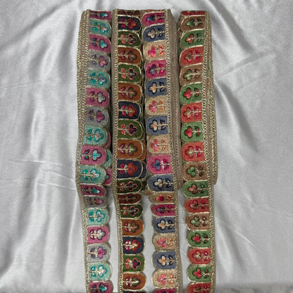 Premium Quality Multicolor Thread Embroidery