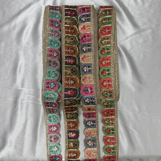 Premium Quality Multicolor Thread Embroidery