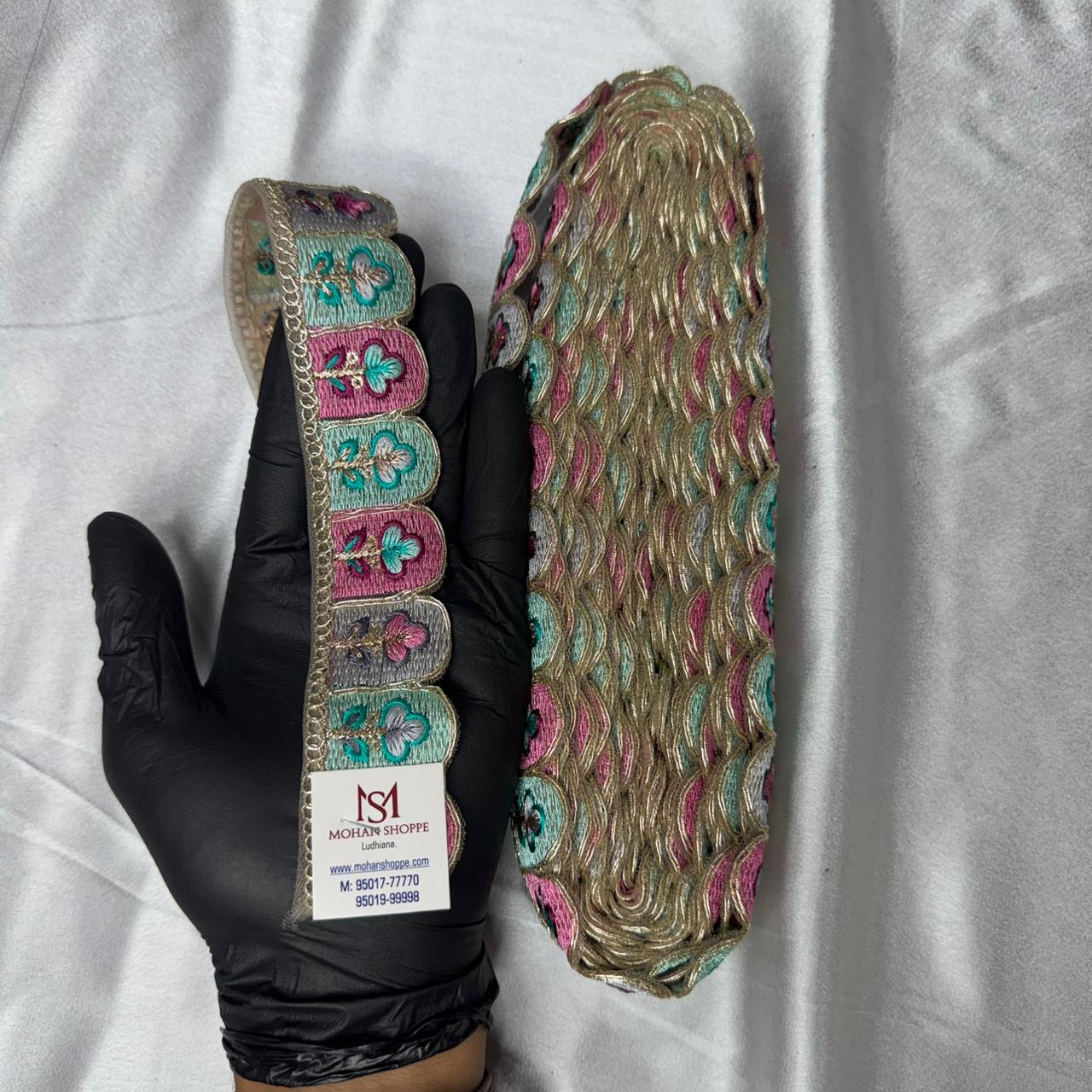 Premium Quality Multicolor Thread Embroidery