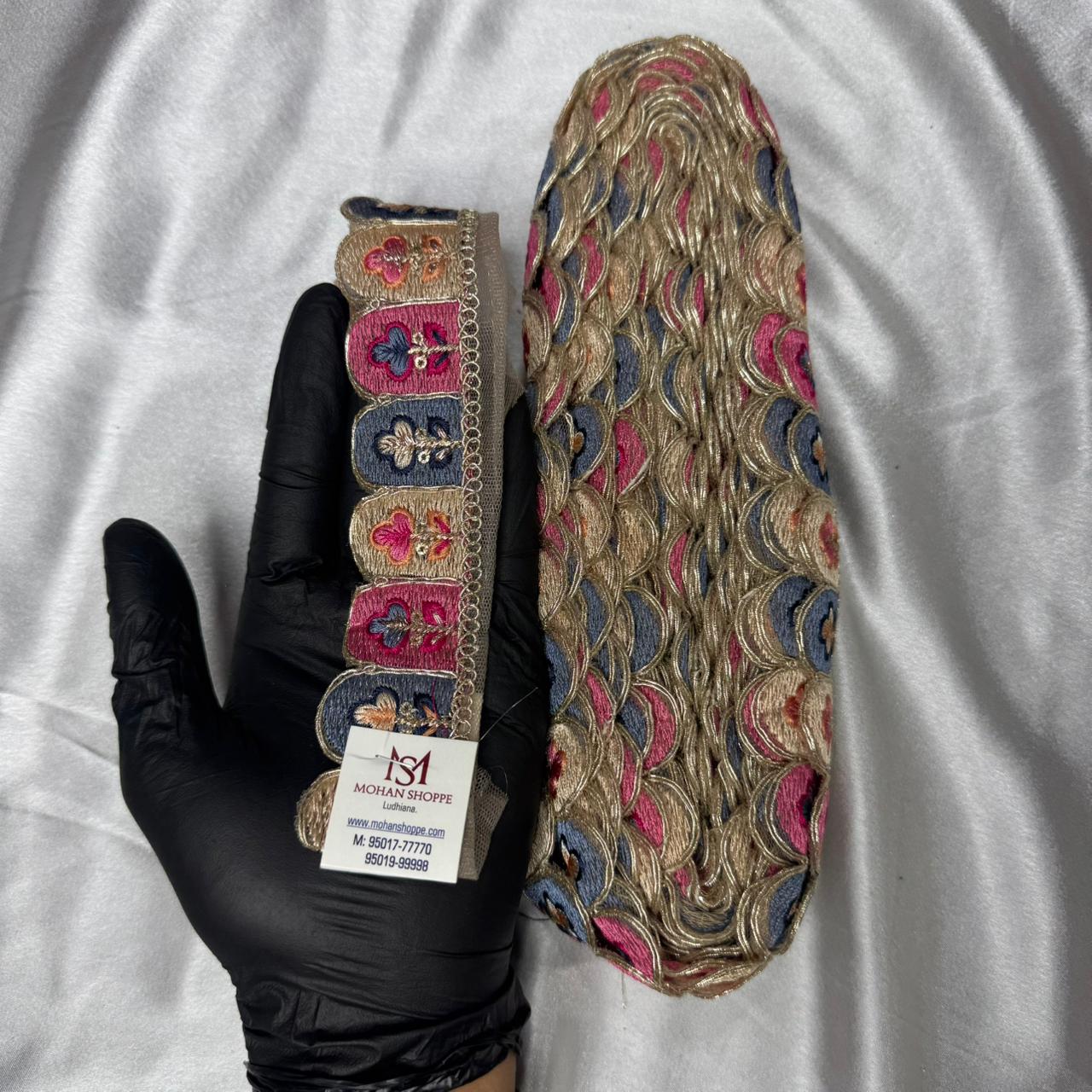 Premium Quality Multicolor Thread Embroidery