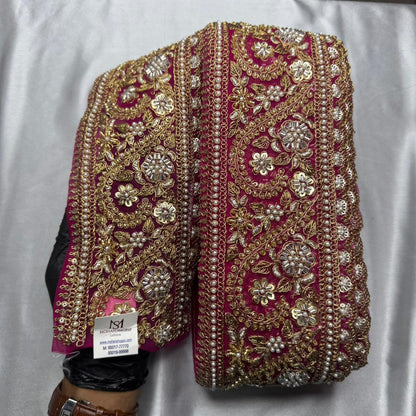 Heavy Designer Beads work Handwork Lace