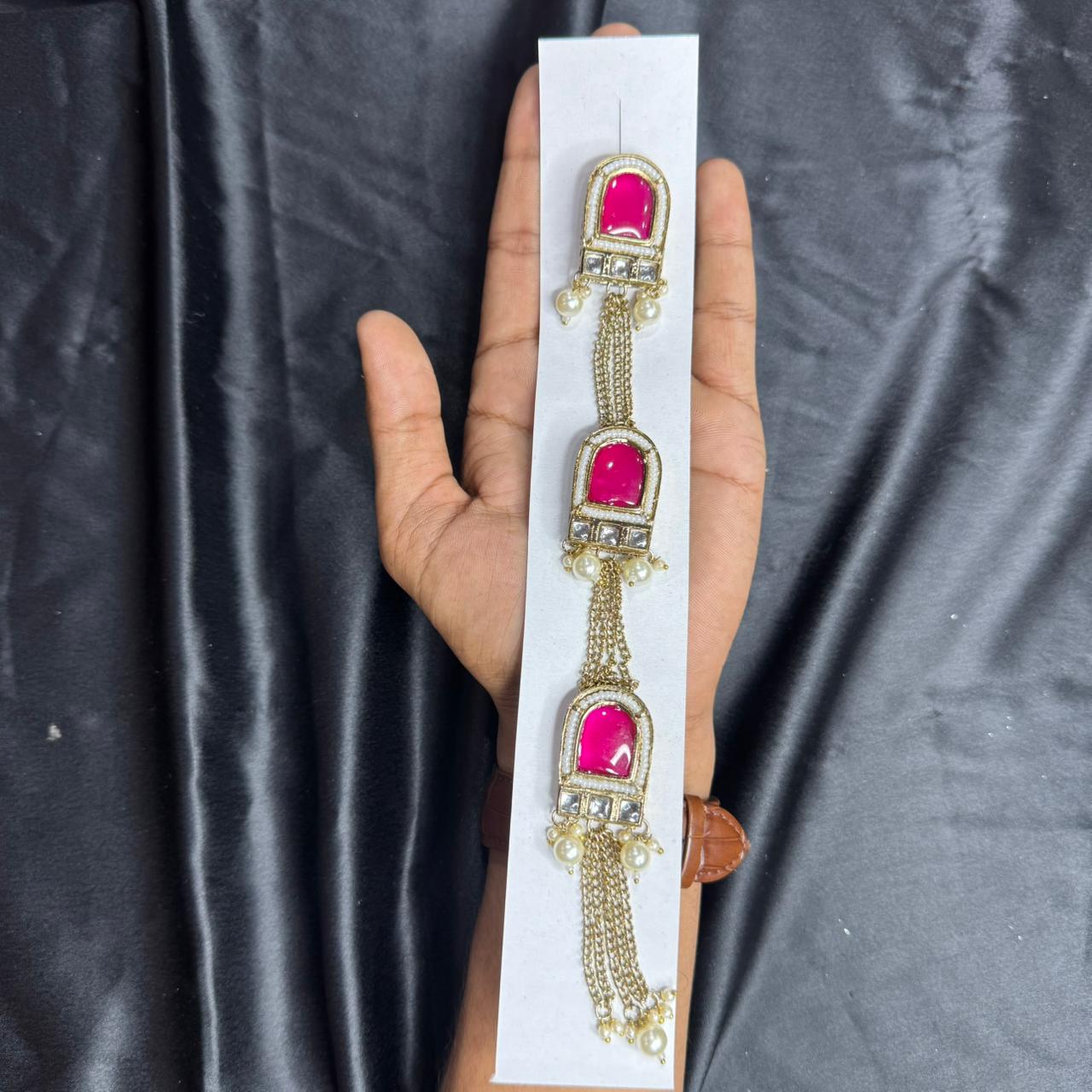 Fancy Kurta Patti with Pearl Chain