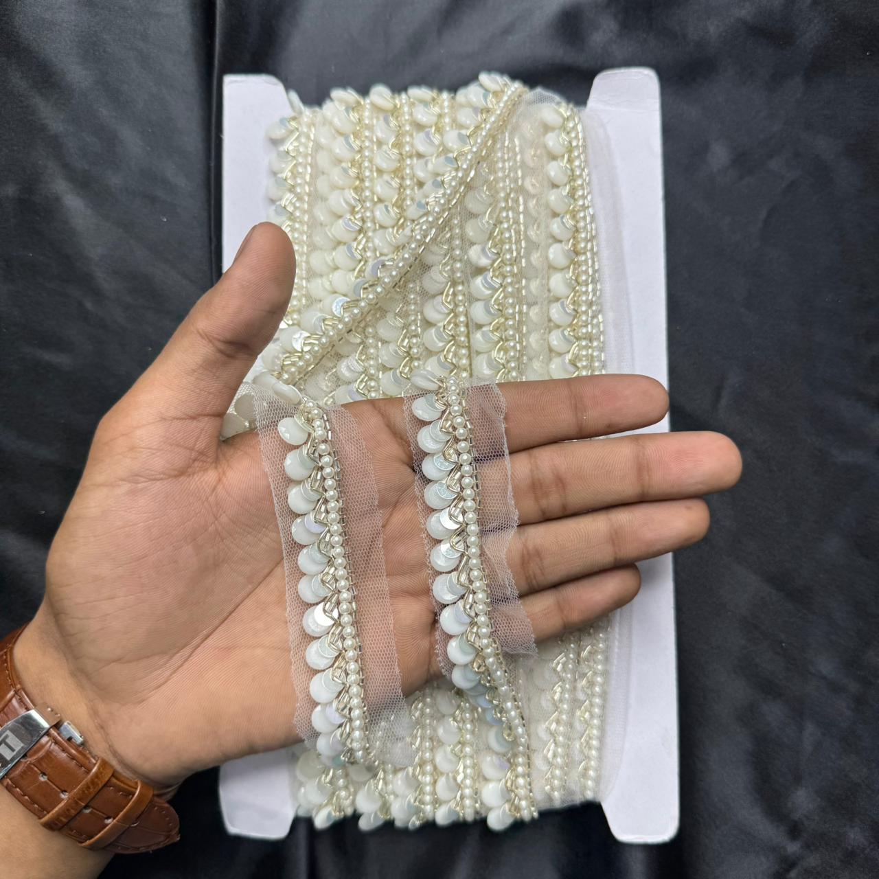 Beautiful Beaded Design Lace