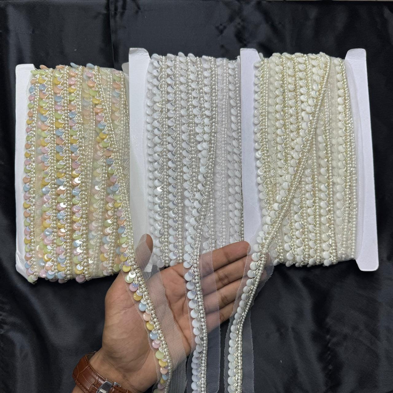 Beautiful Beaded Design Lace